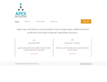 Tablet Screenshot of apexdecisions.com